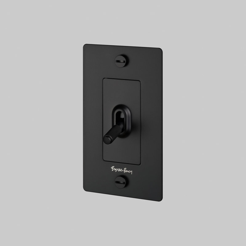 1G Toggle Switch / Logo, Matte Black