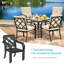 Chaise de patio empilable avec coussin