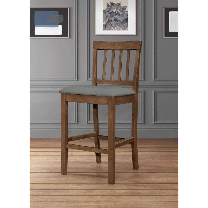 Chaise de comptoir Ance (ensemble de 4), Brun