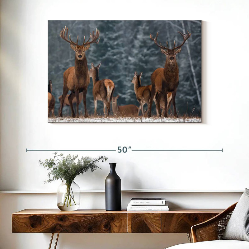Brampt Deer Season, 26" H x 39" W