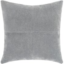 Surya Cotton Velvet Navy 18 Square Decorative Throw Pillow - #91H33