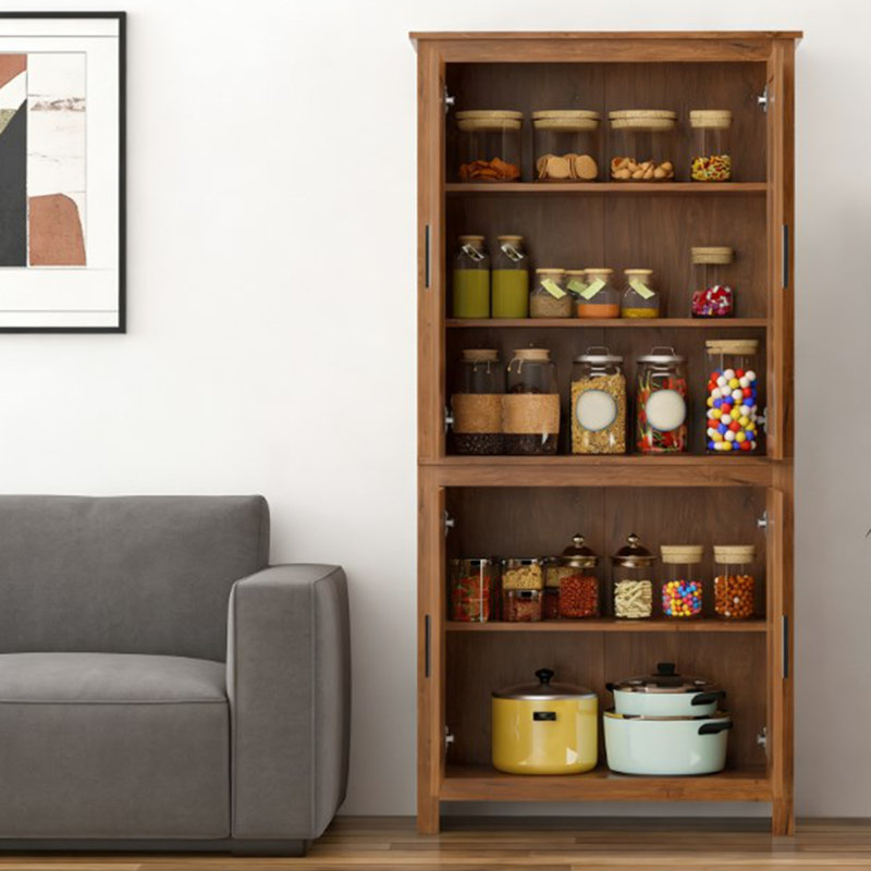 Freestanding Storage Cabinet,Kitchen Pantry,with Adjustable Shelves for Home