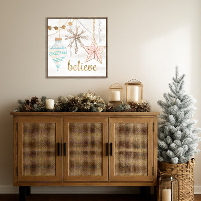 Elegant Ornaments I by Annie Warren Framed Canvas Wall Art Print