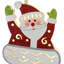 44cm Wood Lighted Hanging Figurine Ornament