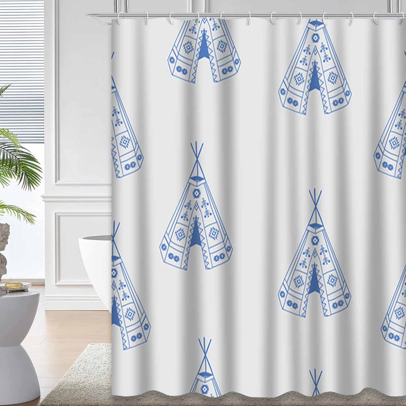 Rideau de douche Boho Style, L 72 po x l 84 po