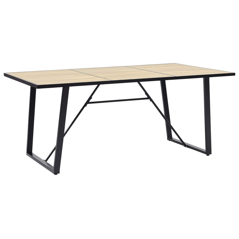 Winkel Metal Base Dining Table, H75 x L200 x W100cm