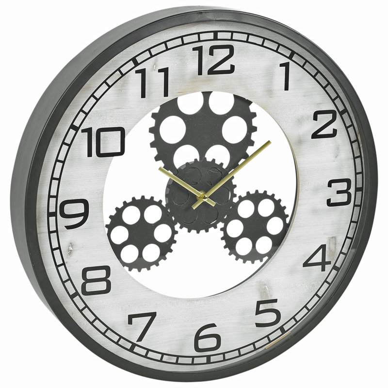 Glassman Metal Wall Clock