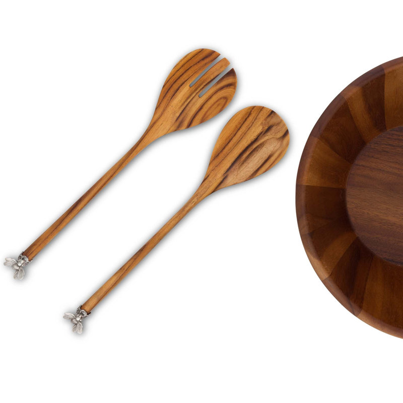 Arche Of Bees Wood Salad Bowl
