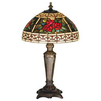 Meyda Tiffany & Stained Glass Metal Table Lamp