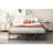 Electric Adjustable Bed Frame, Head And Foot Incline Bed Base With Low-noise Motor And Wired Remote Control-404910304