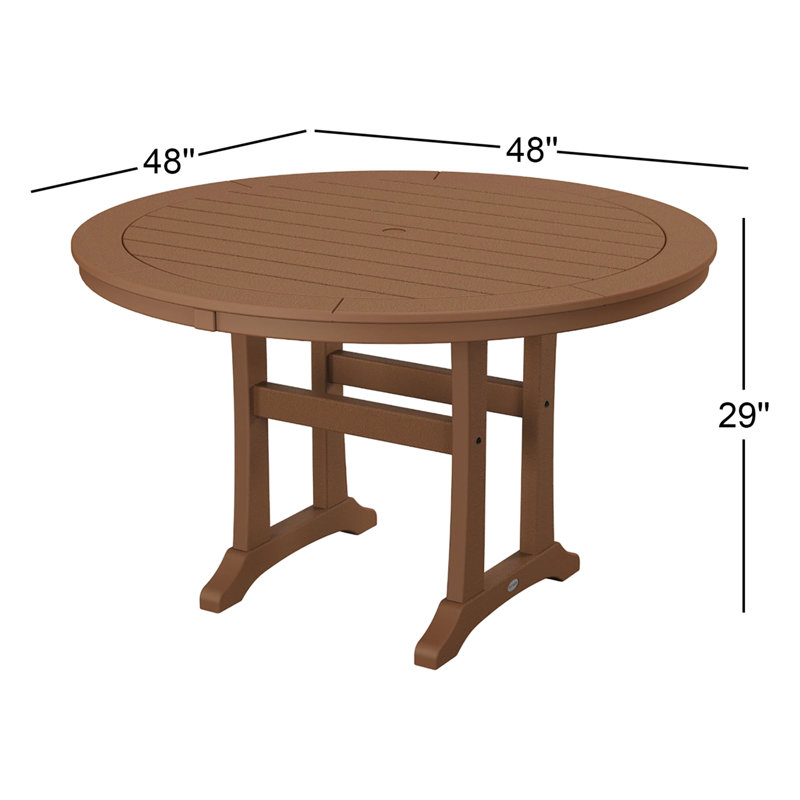 Table de salle à manger Nautical Trestle, Teck