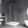 Monteray 36" W x 36" D x 79" H Hinged Frameless Shower Enclosure with 3/8  Clear Glass&Base