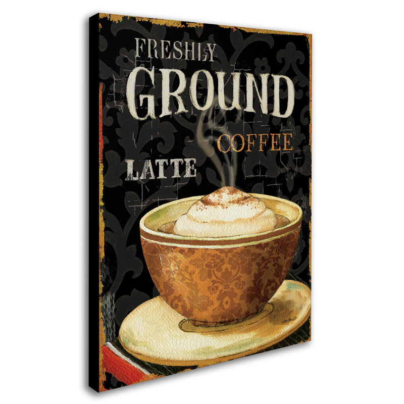 Freshly Ground Coffee Latte Canvas Art by Lisa Audit