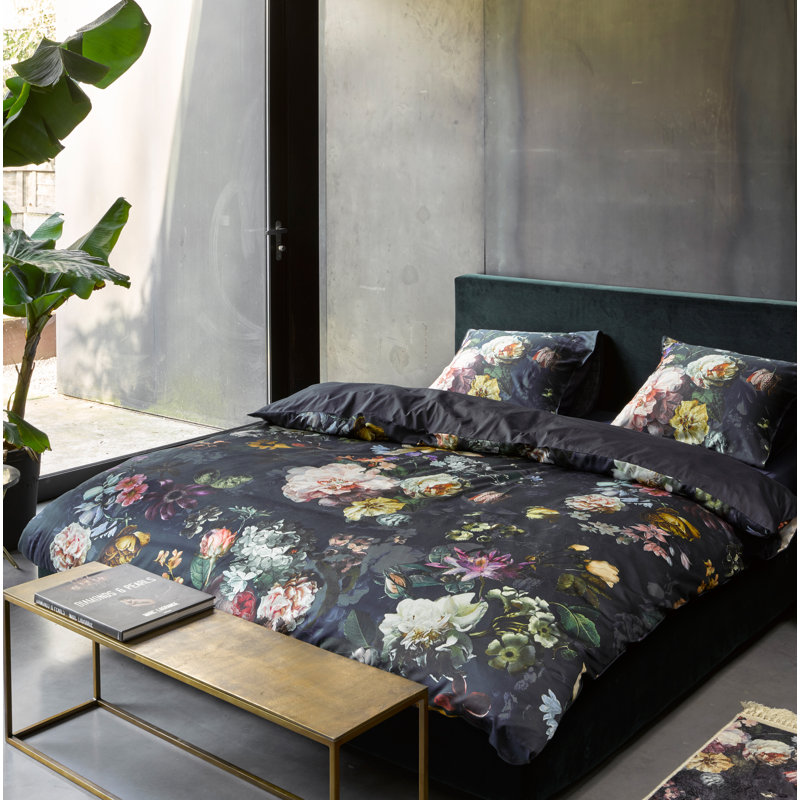 205 TC Reversible Duvet Cover Set, 155 x 220cm Duvet Cover + 1 Pillowcase, Blue