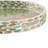 Milo Decorative Round Tray, Mosaic Surface, Multi-Color Capiz Shell 16 Inch-124246095