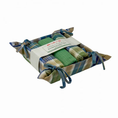 Cotton Waffle Kitchen Towel Linen Set