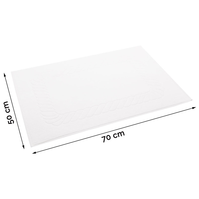 Bath Rug, White