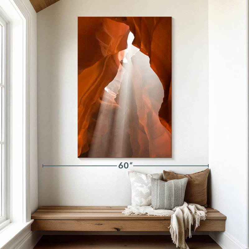 Alvord illuminé Antelope Canyon, H 51 po x l 34 po
