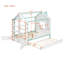 Lit maison avec lit gigogne, tablettes de rangement au pied de lit et éclairage à DEL-355541817-355541819