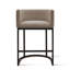 Upholstered Counter Stool with Metal Frame-1992212770