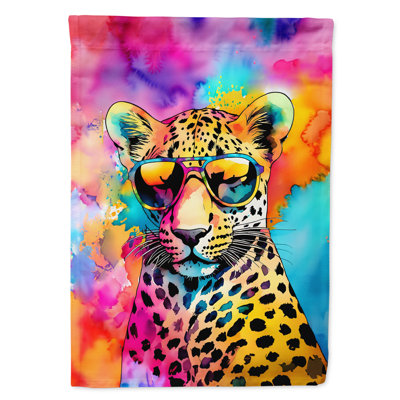 Drapeau de maison de léopard hippie