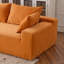4 po orange, 108 x 68 po, salon modulaire en nuage, velours côtelé, minimaliste, sans assemblage, structure durable en mousse