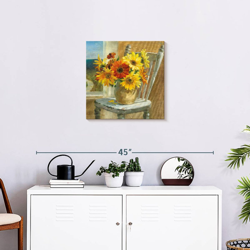 Harnek Sunflowers By The Sea, 20" H x 20" W