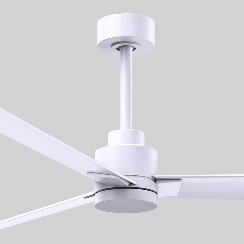 Ventilateur de plafond Alessandra 72, Blanc mat, Blanc mat