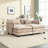 Zuri Upholstered 2-Seater Sectional Sofa with Ottomans-796484359