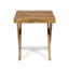 Table de bout d'extérieur en bois d'acacia avec base en croix