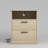 2 Drawers Nightstand With Charging Station-1990709993