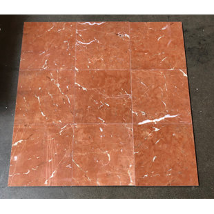 12 in. x 12 in. Rojo Marble Tile