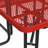 Leisure Craft 46" Square ADA Accessible Outdoor Picnic Table with 3 Bench Seats-2077637789