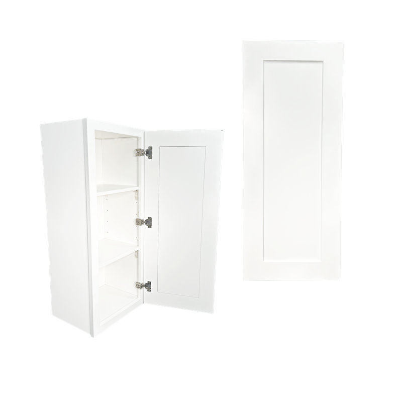 Armoire murale standard prête à assembler en contreplaqué blanc L&C Cabinetry VAB, 9", 36"