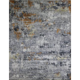 Contemporary One-of-a-Kind Rectangle 8'1" X 9'9" Hand Knotted Area Rug