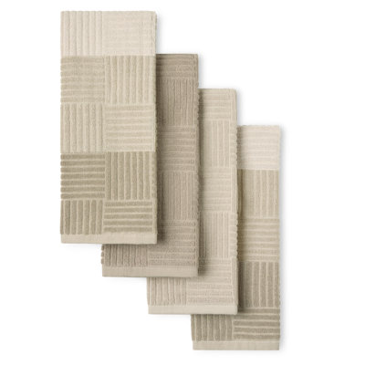 Ensemble de serviettes de cuisine en tissu éponge antimicrobien Town & Country Basics 16 po x 28 po