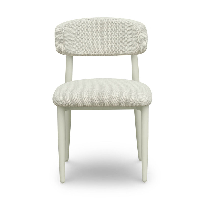 Chaise d'appoint pour l'extérieur texturée crème, Crème, crème