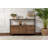 Industrial Console Table, Atlantic Pine & Black, 120 x 75 x 30 cm, 100% Melamine Coated Particle Board, Electrostatic Powder Painting, PVC Edgebanding, Sturdy Metal Profile-892109695