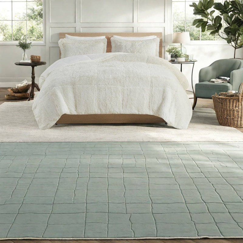 Luxueux ensembles de literie à poils longs, polyester doux, confort moderne pour la maison