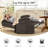 35.8" W Chenille Heated Power Recliner-120025368