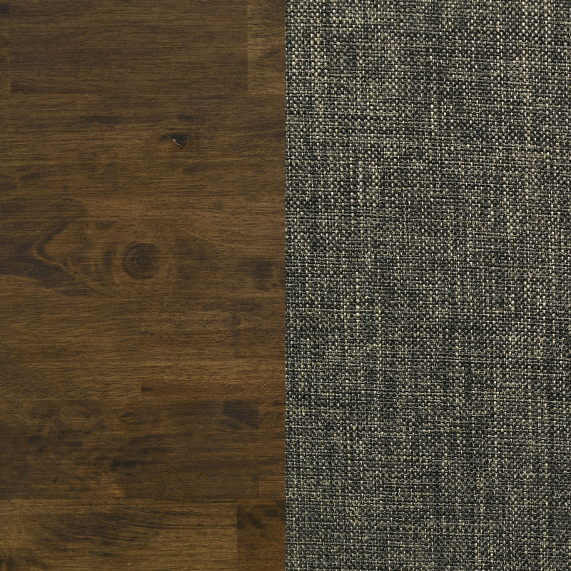 2 chaises de salle à manger, style Knotty Nutmeg, assise souple, brun, rectangulaire, pour 2 pièces de finition, sièges rembourrés bruns, rectangulaire, Delight, siège de 19,25 po