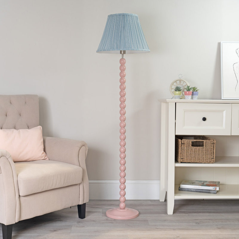 Bobbles 149cm Rose Pink Traditional Floor Lamp, Rose Pink, Yes