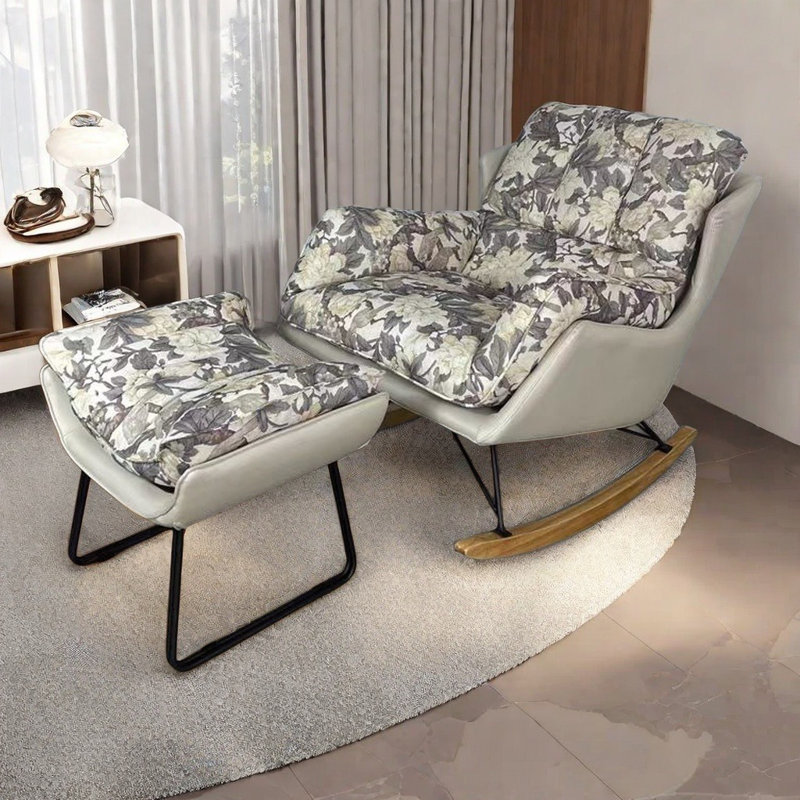Chaise berçante rétro décontractée exquise