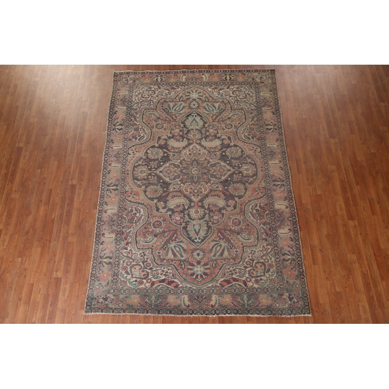 Distressed Area Rug 7x10