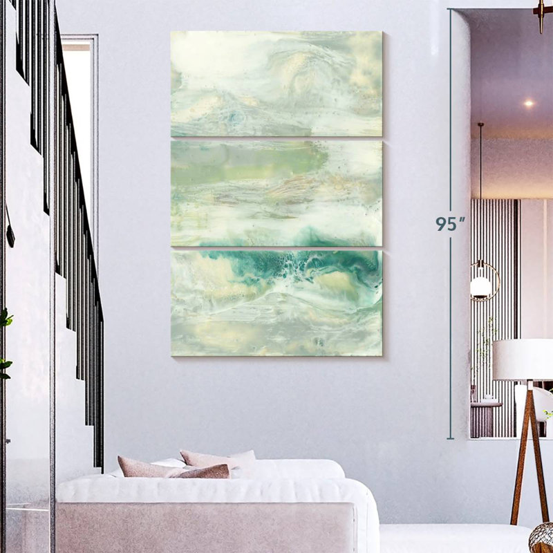 Avery Serene Seafoam I, H 74 po x l 48 po