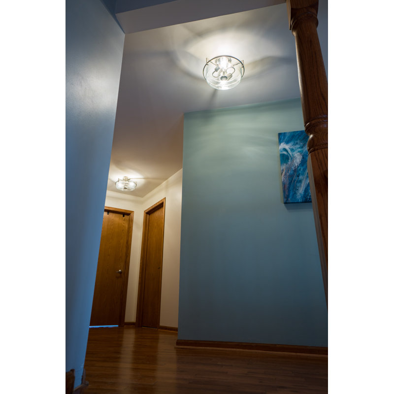 Antonia Glass Semi Flush Mount