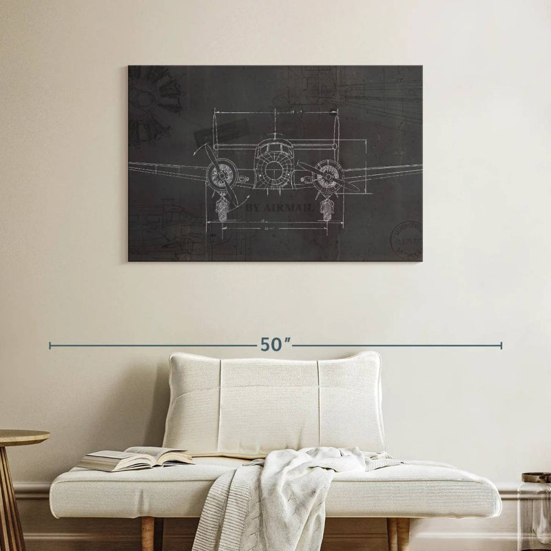 Plan de Mehar Plane Wings, H 26 po x l 39 po