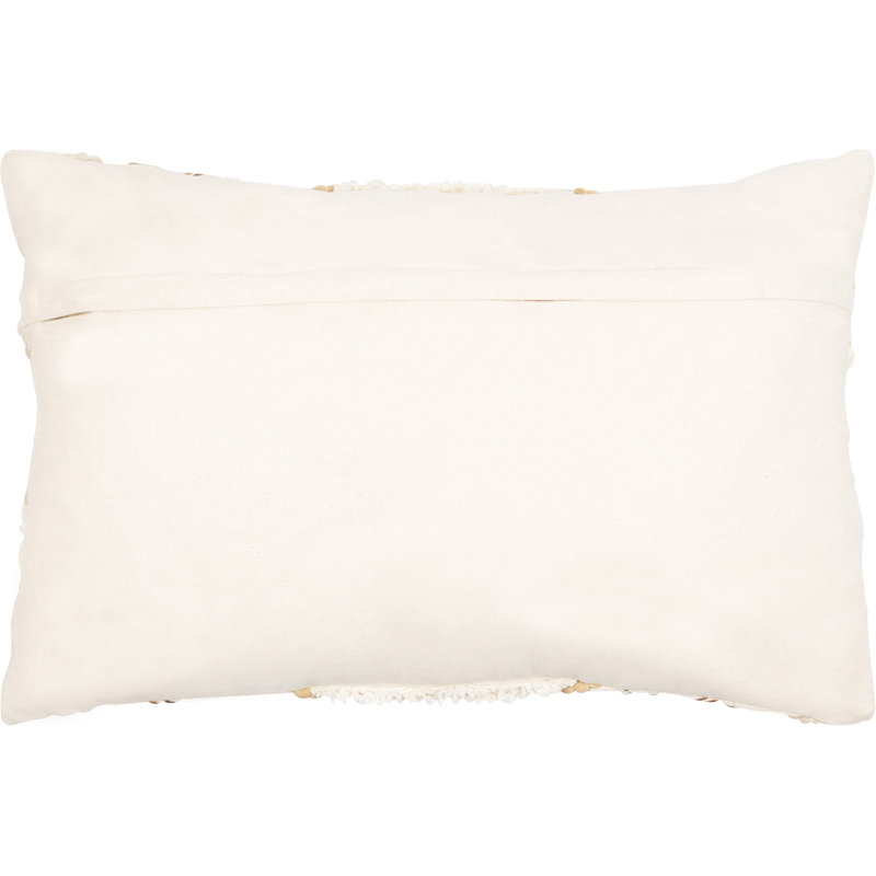 Embroidered Cotton Throw Pillow, 18" x 18"
