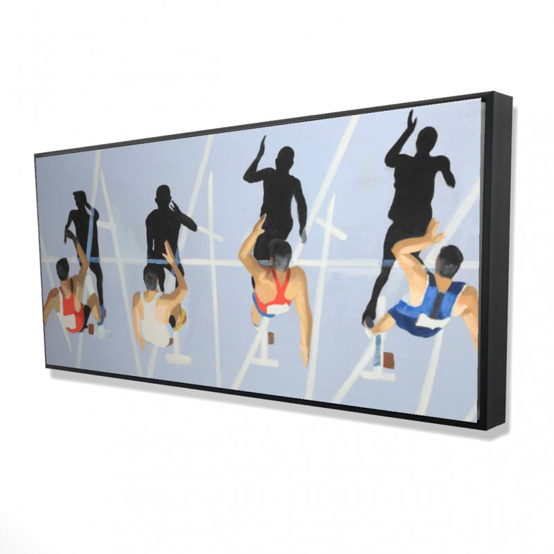 On your marks, get set, go! - 24"x48" Framed canvas