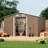 10 ft.W x 8 ft.D Galvanized Steel Outdoor Storage Shed With Lockable Sliding Doors And Air Vents